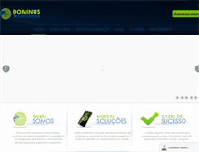 Tablet Screenshot of dominustec.com.br